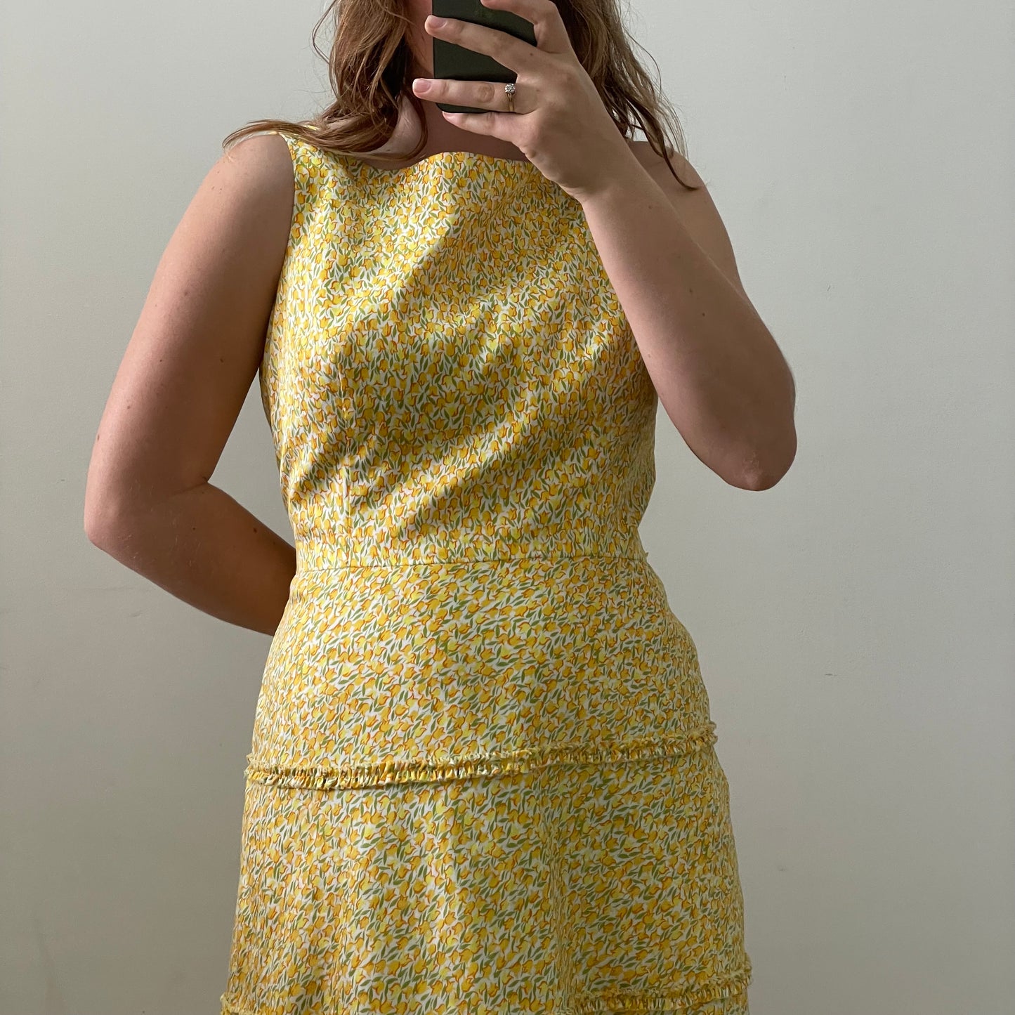 yellow tulip dress  ￼