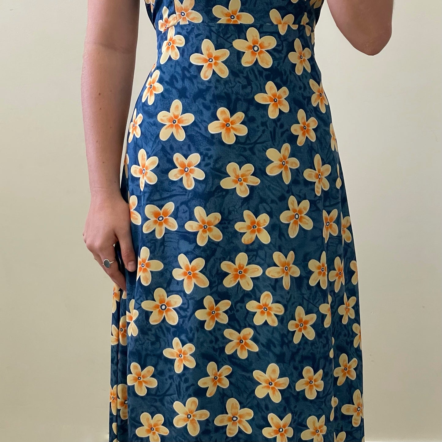 Plumeria maxi dress