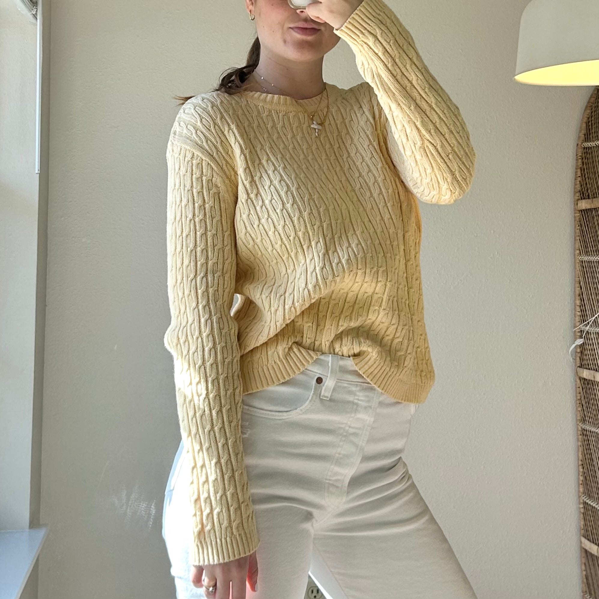 Vintage yellow outlet sweater